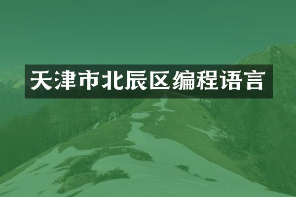 天津市北辰区编程语言