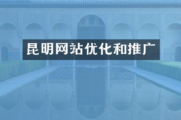 昆明网站优化和推广