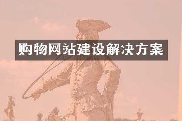购物网站建设解决方案