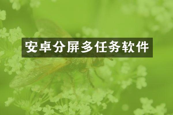 安卓分屏多任务软件