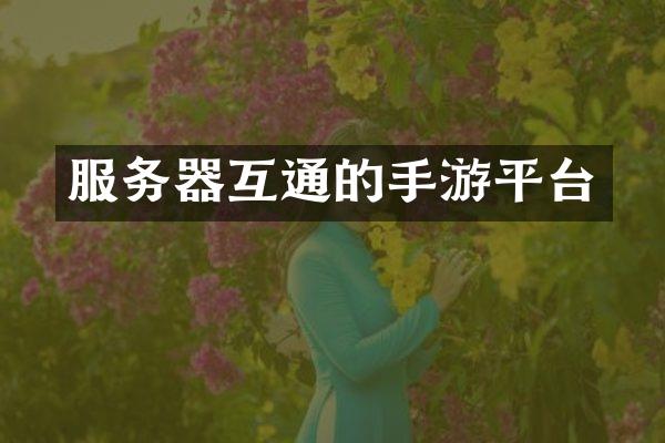 服务器互通的手游平台