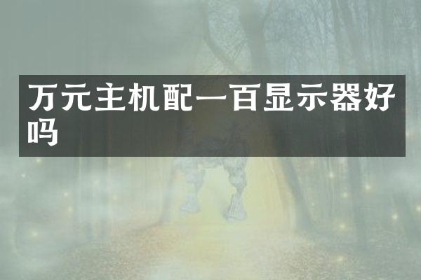 万元主机配一百显示器好吗
