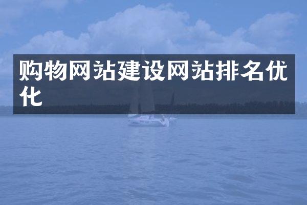 购物网站建设网站排名优化