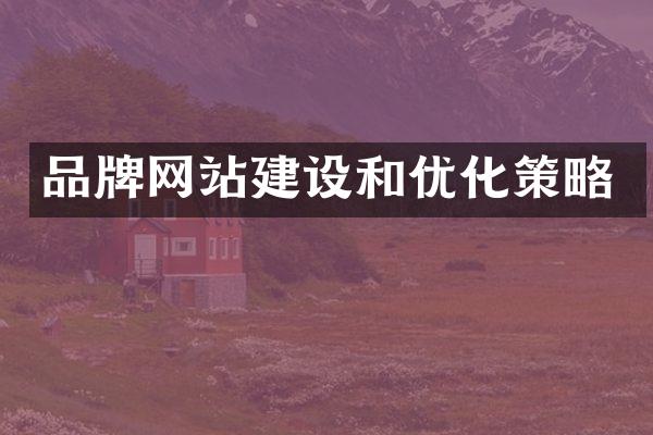 品牌网站建设和优化策略