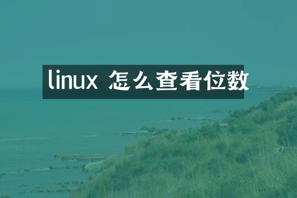 linux 怎么查看位数