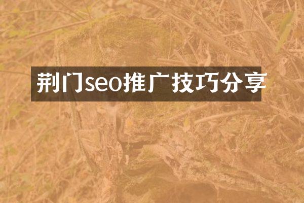 荆门seo推广技巧分享