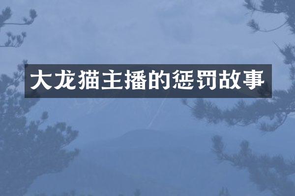大龙猫主播的惩罚故事