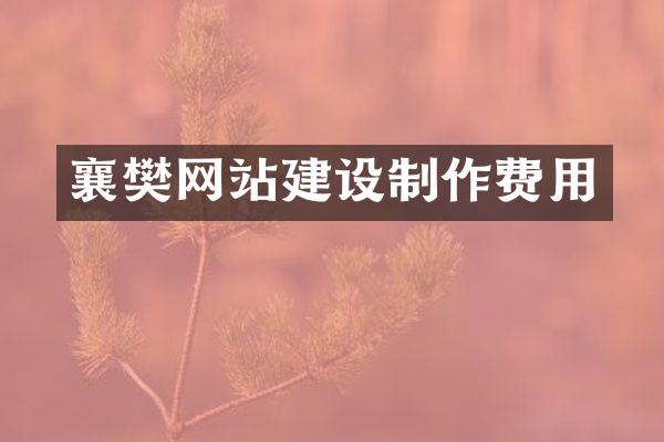 襄樊网站建设制作费用