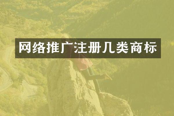 网络推广注册几类商标