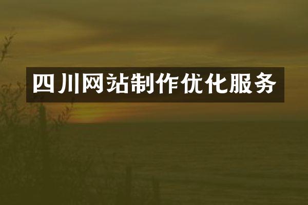 四川网站制作优化服务