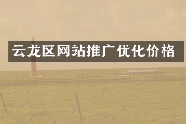 云龙区网站推广优化价格