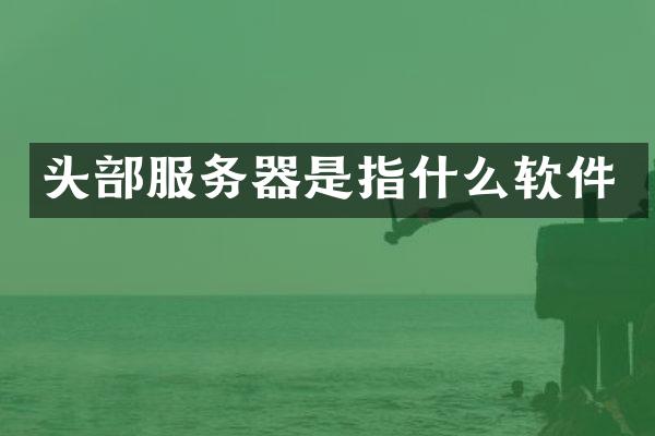 头部服务器是指什么软件