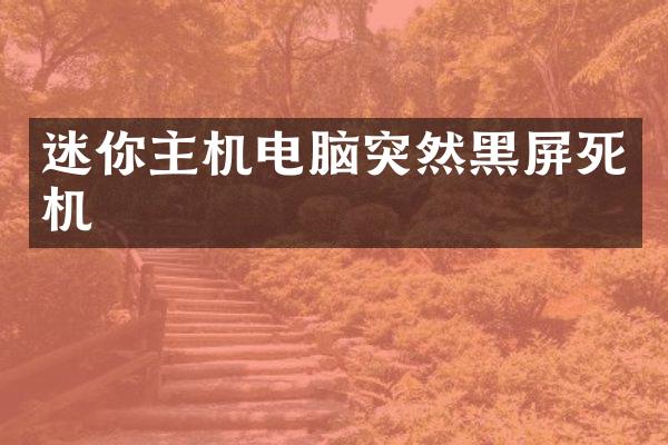 迷你主机电脑突然黑屏死机