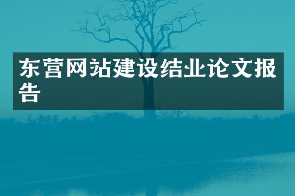 东营网站建设结业论文报告