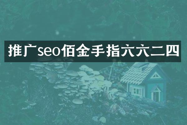 推广seo佰金手指六六二四