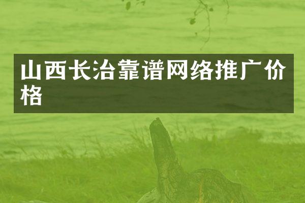山西长治靠谱网络推广价格