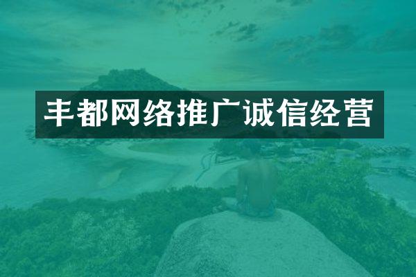 丰都网络推广诚信经营