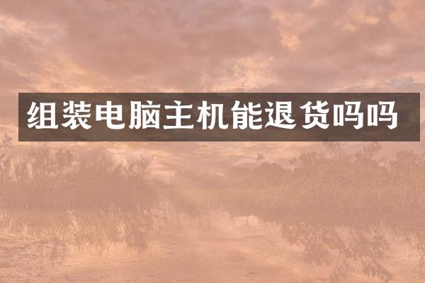 组装电脑主机能退货吗吗