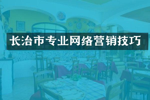 长治市专业网络营销技巧