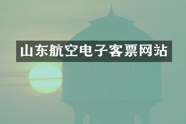 山东航空电子客票网站