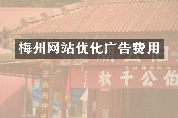 梅州网站优化广告费用