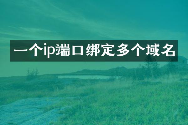 一个ip端口绑定多个域名
