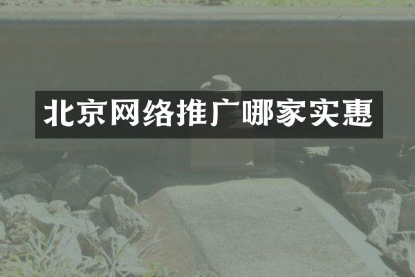北京网络推广哪家实惠