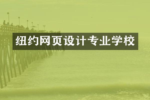 纽约网页设计专业学校