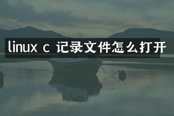 linux c 记录文件怎么打开