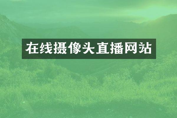 在线摄像头直播网站