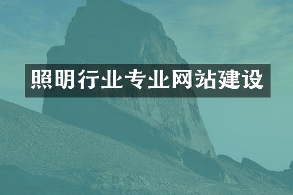 照明行业专业网站建设