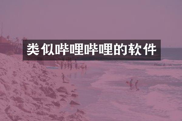类似哔哩哔哩的软件