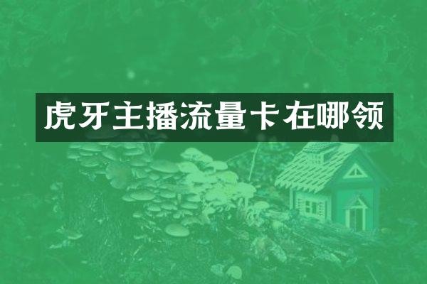 虎牙主播流量卡在哪领