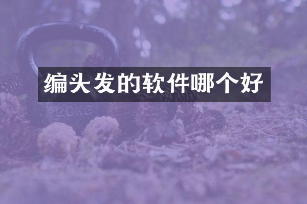 编头发的软件哪个好