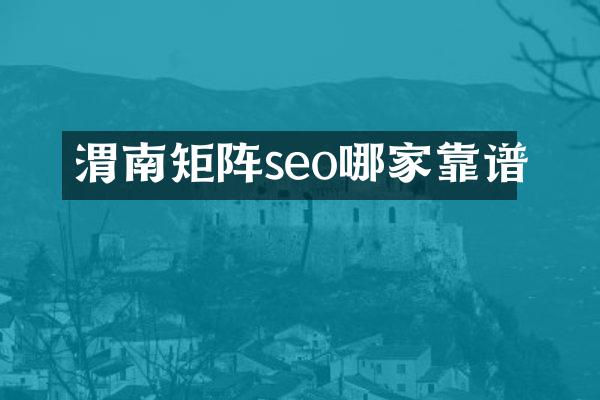 渭南矩阵seo哪家靠谱
