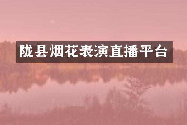 陇县烟花表演直播平台
