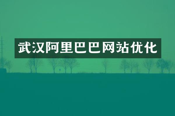 武汉阿里巴巴网站优化