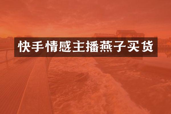 快手情感主播燕子买货