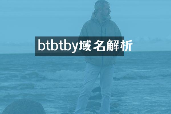 btbtby域名解析