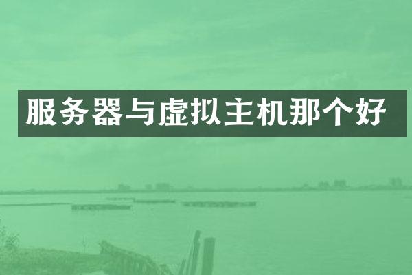 服务器与虚拟主机那个好
