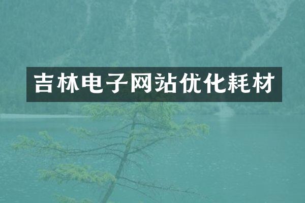 吉林电子网站优化耗材