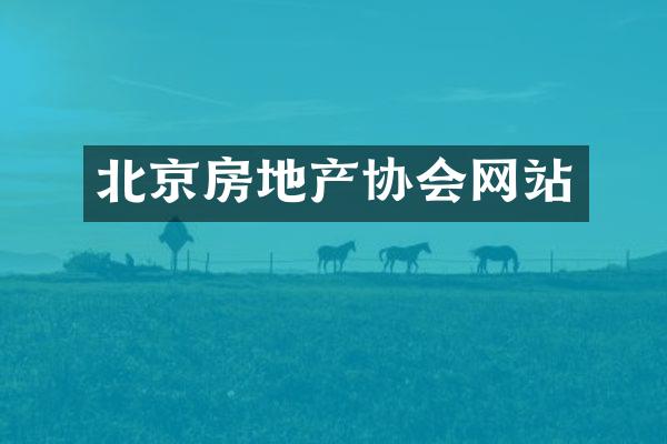 北京房地产协会网站