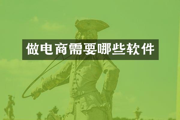 做电商需要哪些软件