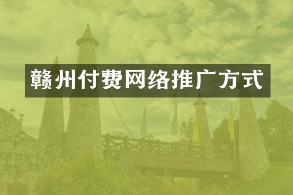 赣州付费网络推广方式
