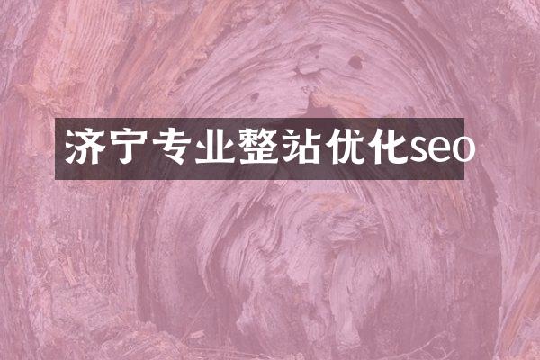 济宁专业整站优化seo