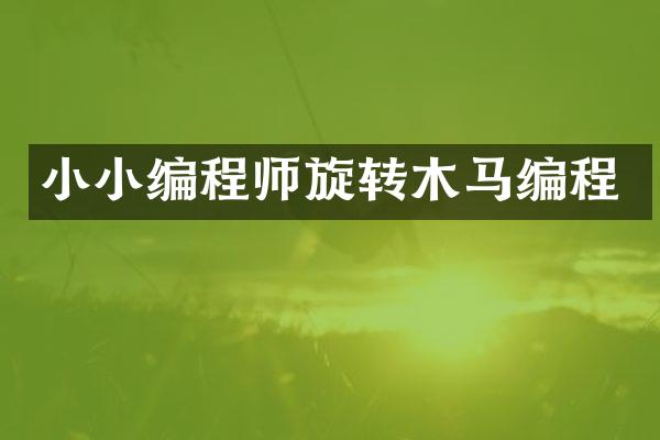 小小编程师旋转木马编程