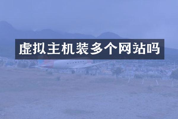 虚拟主机装多个网站吗