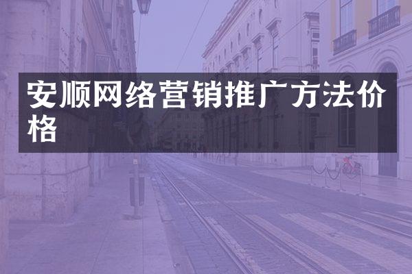 安顺网络营销推广方法价格