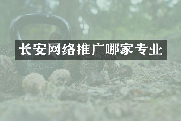 长安网络推广哪家专业