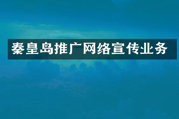 秦皇岛推广网络宣传业务